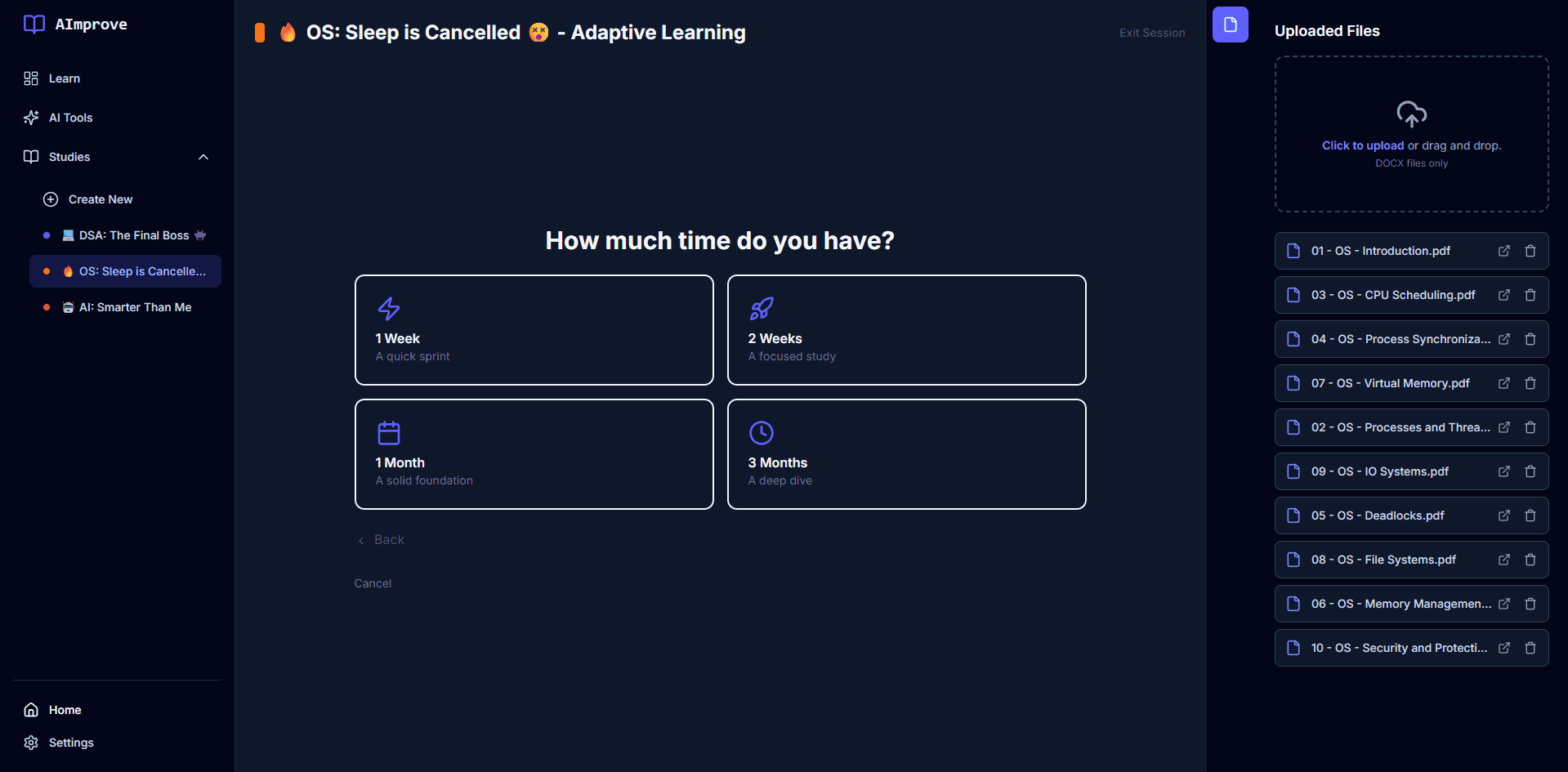 AImprove application screenshot 5